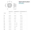 Locking Tooth Nuts M8 Galvanised Steel - DIN 6923 -