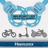 Honszex Scooter Lock, Scooter Locks Anti Theft, 36.22inch Colorful Electric