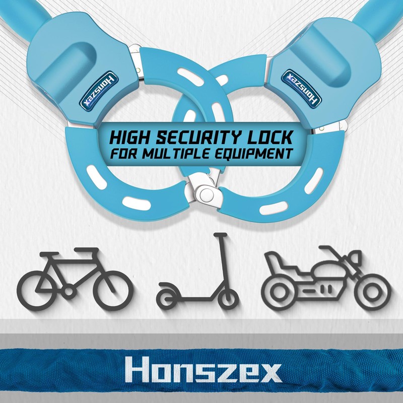 Honszex Scooter Lock, Scooter Locks Anti Theft, 36.22inch Colorful Electric