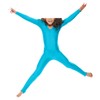 R&N FASHIONS - Girls Shiny Nylon Long Sleeve Stirrup Catsuit