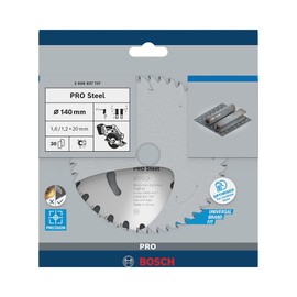 Bosch 1 x Pro Steel Circular Saw Blades for Cordless Hand Dry Saws (for Steel, Diameter mm, Professional Accessories Hand Dry Saw)