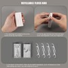 White Portable Dental Floss Picks Dispenser-Storage 10 Count Professional Shred