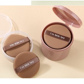 Cushion Round Puff 7-Piece Set, Air Cushion & Compact Makeup Puffs BB Cream Puff 3ea