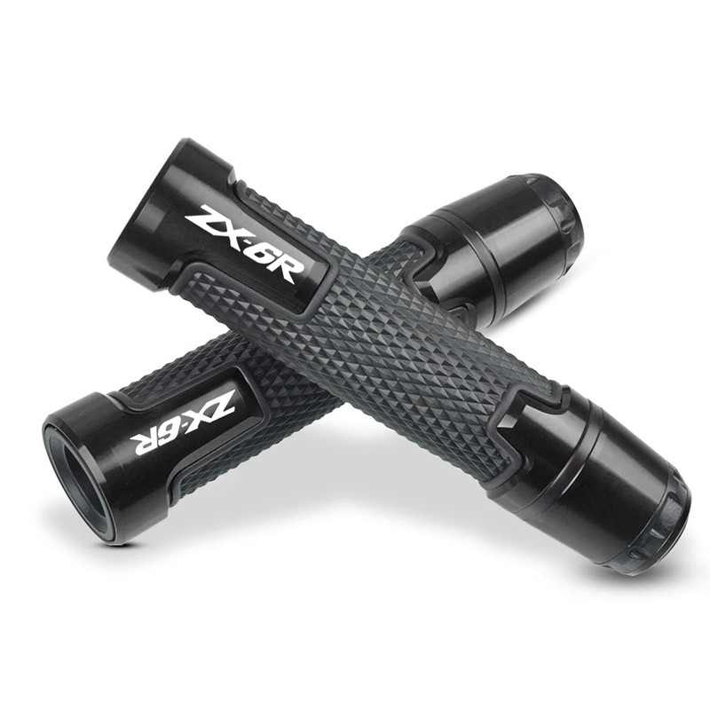 7/8'' 22mm Motorcycle CNC Aluminum Powersports Handlebar Grips with Grip