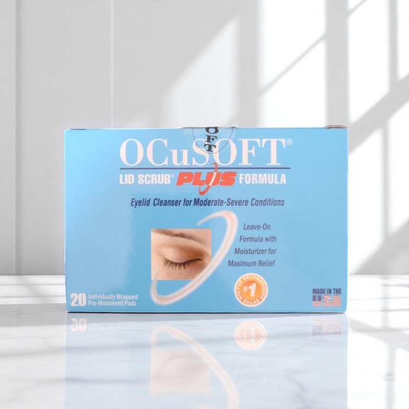 OcuSoft 오큐소프트 리드스크럽 포뮬라 눈꺼풀세정제 아이클린 20매 1박스 Oxysoft Lid