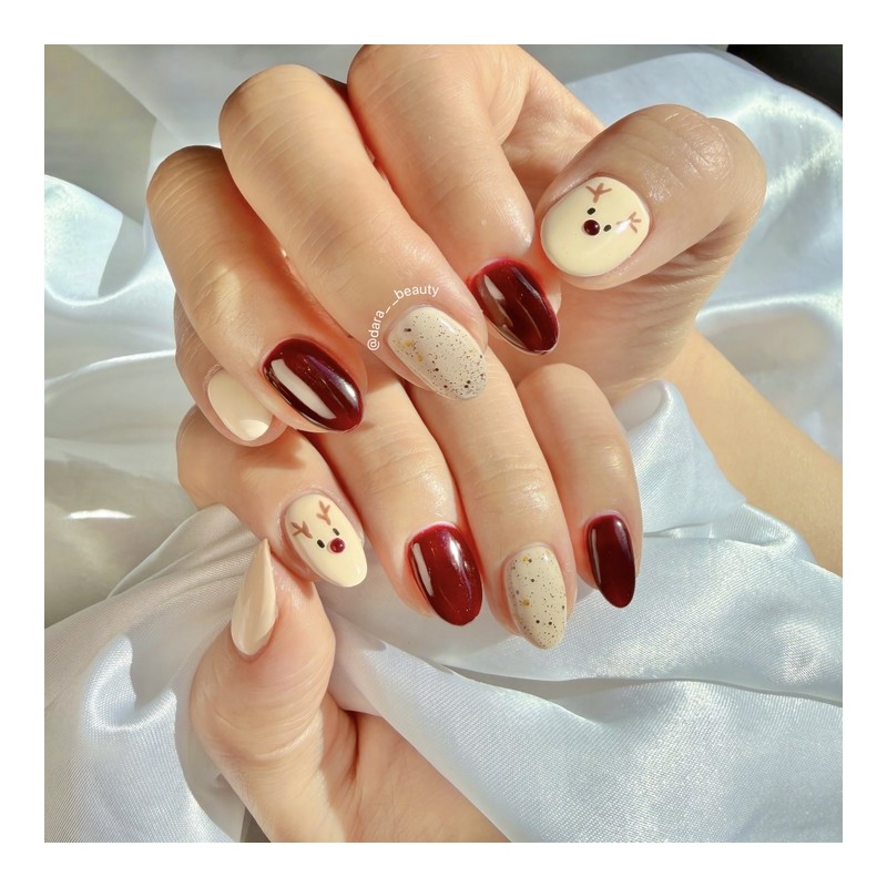 Dara Beauty December 2025 Art of the MonthRudolph Nail❣ -