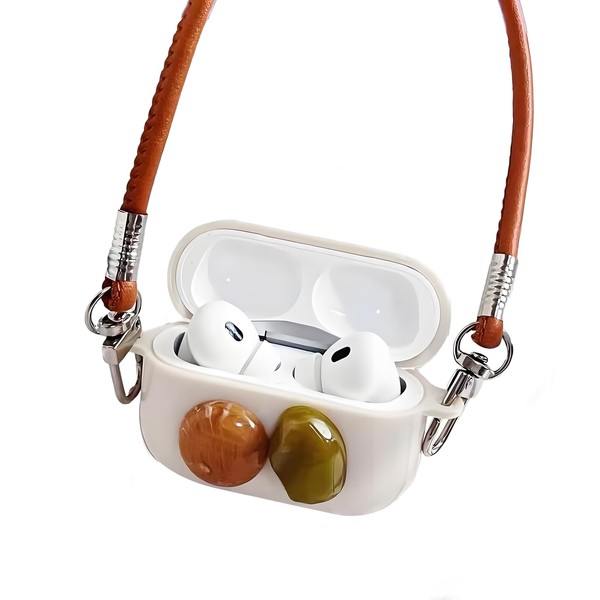 MORWLAT Case for AirPods 4 Case Cover with Cute Khaki