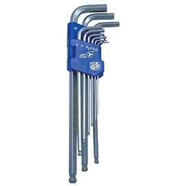 JET 775185-9-Piece Metric Extra Long Ball Nose Hex Key Set