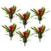 Nearly Natural 10” Bromeliad Artificial Flower Stem, Set of 6,