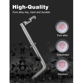 Fire Brigade Drop Keys Set, Mellbree FB Keys Fireman Key 6pcs FB, FB1, FB2, FB4, FB11, FB14,Dorp Key