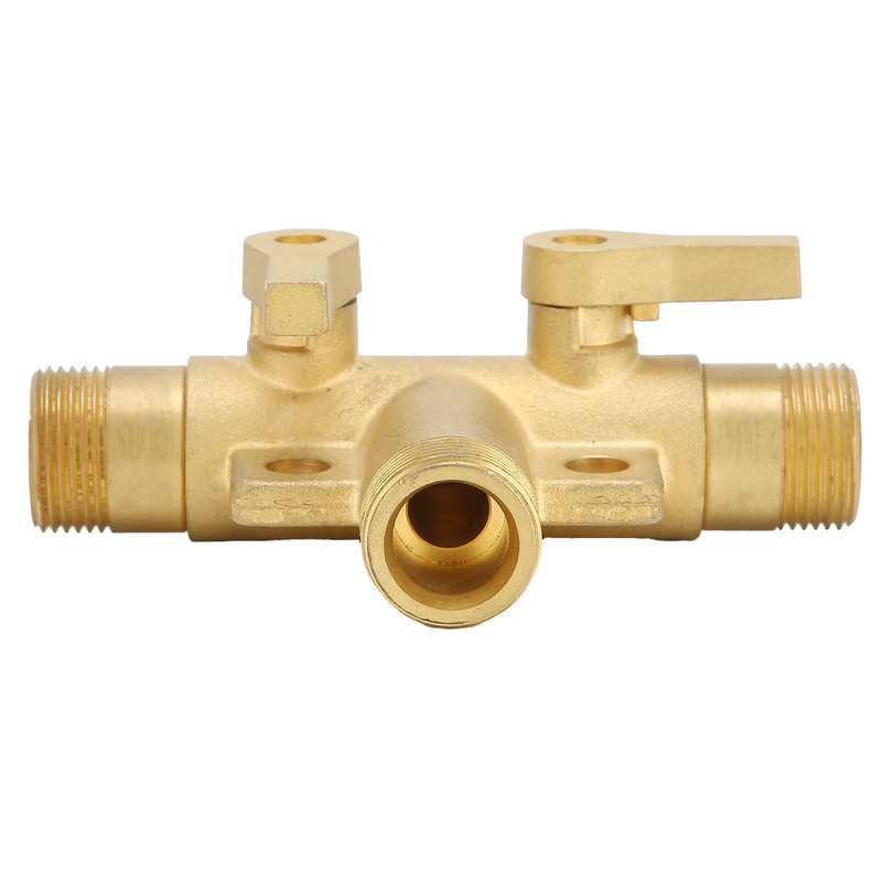 Male Thread G1/2 Tee Joint Ball Valve 3‑Way Pipe Connector