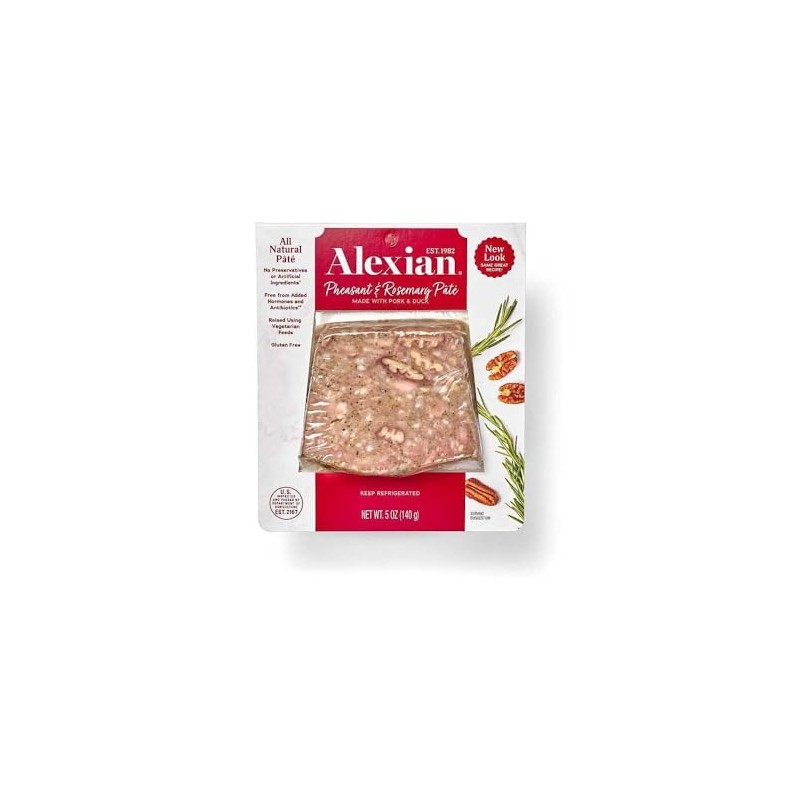 Alexian Rosemary Pheasant Duck Pate 5 oz, 6 Pack