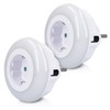 kwmobile 2 x LED Night Light Adapter Plug - Set