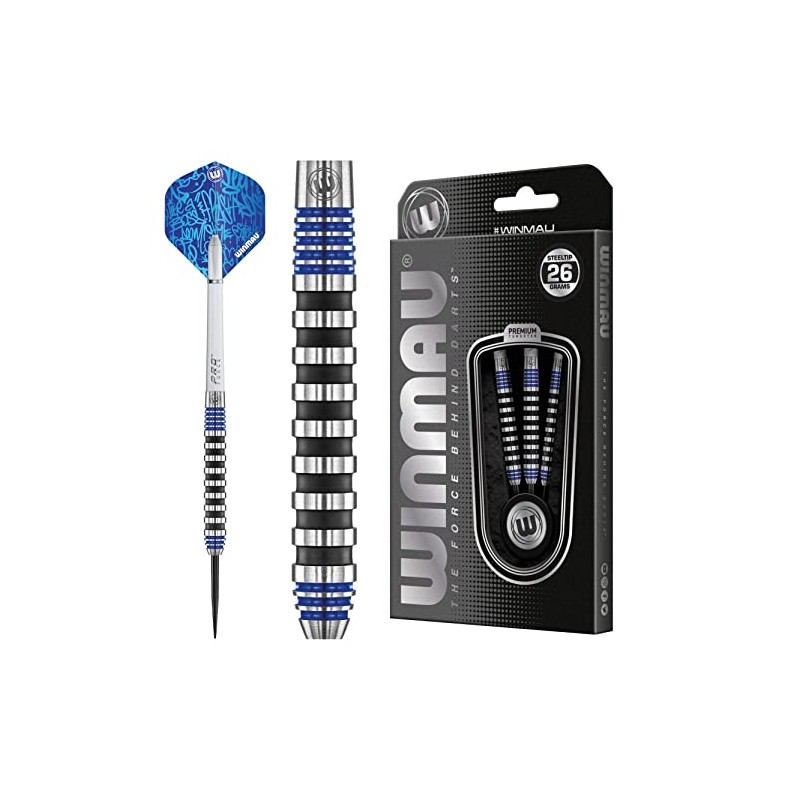 Winmau Advance 500 Series Tungsten Blue 26 Gram Steeltip Darts