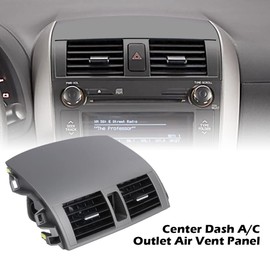 Dashboard Dash Center A/C Dash Air Vent Trim Cover Compatible with Toyota Corolla 2009 2010 2011, Dashboard Upper Bezel Trim
