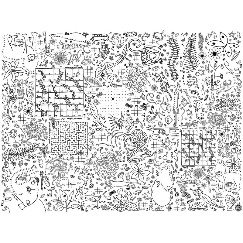 Eggnogg Colour in Puzzle Tablecloth (White)