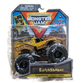 Monster Jam Stadium Series Championship Collection Monster Truck - 1:64 Scale with Collectible Trading Card (Earth Shaker)