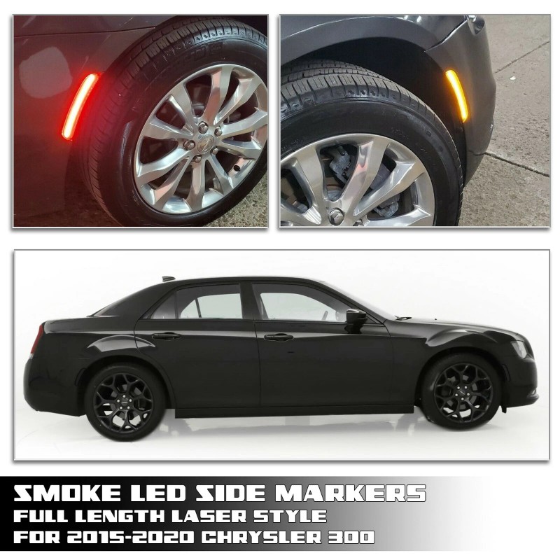 Stark Industries 4 pcs Smoke Front Rear LED Side Marker