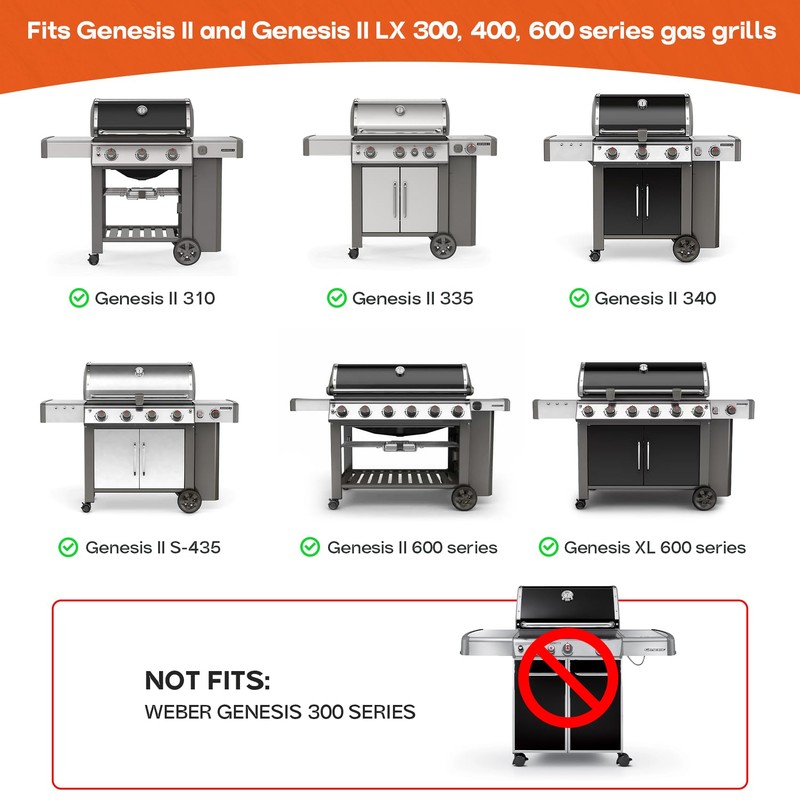 Onlyfire 7599 Genesis II Griddle Replacement for Weber Genesis II