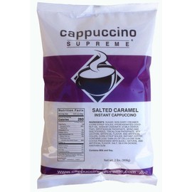 Cappuccino Supreme 2 lb bag Salted Caramel Instant Cappuccino Mix