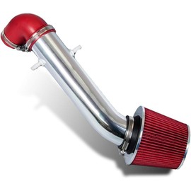 Click2go Short Ram Intake Kit with Reusable Red Filter Compatible with Jeep 91-95 Wrangler 2.5L L4/ 4.0L V6
