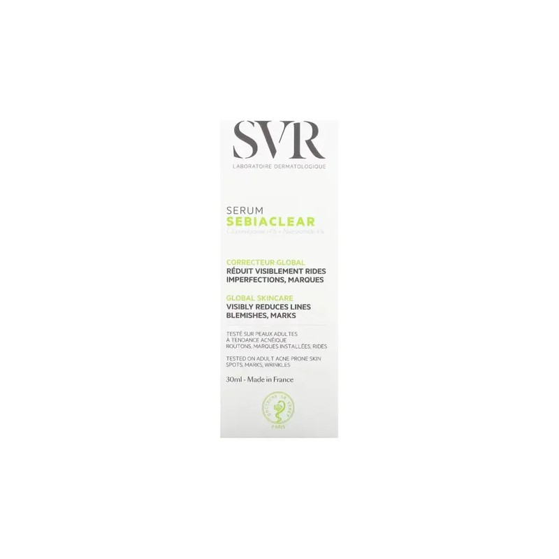 SVR Sérum Sebiaclear Antiimperfecciones 30ml Piel Grasa Niacinamida Ácido Hialurónico
