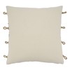 SARO LIFESTYLE Naviguer Collection Rope Appliqué Throw Pillow with Poly