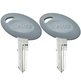 1 Pair (2 Keys) Bauer 700 Series Precut Keys 701-760 RV Trailer Keys (729)