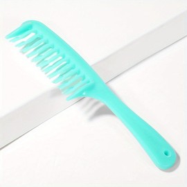 2pcs Double Row Wide Tooth Detangler Hair Comb Shampoo Comb with Handle for Long Curly Wet or Dry Hair, Styling:_Red_2pcs