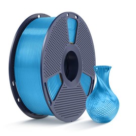 SUNLU PLA Super vibrant colors Tangle-Free PLA 1.75mm 1KG | ±0.02mm High Precision | No-Clog Filament for Smooth 3D Prints Perfect for Beginners & Pros:_PLA Transparent(Clear) Blue