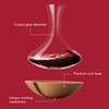 Vacu Vin Swirling Carafe - Crystal Glass Wine Decanter -