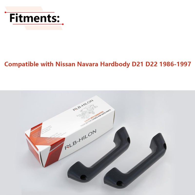 RLB-HILON 2PCS Armrest Door Pull Handle Compatible with Nissan Navara