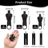 6 Pcs Zipper Pull Replacement, Zip Slider Repair Kit 3