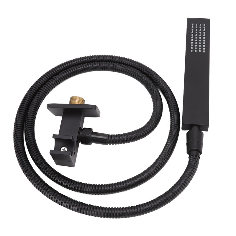Wall Mounted Shower Set Black High Pressure Shower Head with