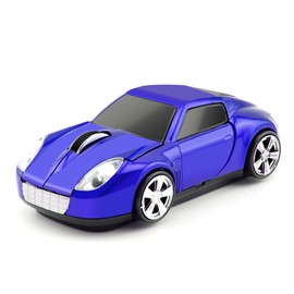 EALEK Wireless Mouse for Laptop,2.4G Cool Sports Car Mouse USB Optical Computer Mice for Laptop/PC/Windows/Notebook/Mac (Blue)