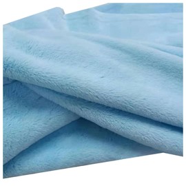 NIANTONG Faux Fur Fabric Material Shaggy Craft Fur Fabric 160x50cm Short Plush for Rug Chair Cover Seat Cushion Pad Costume Toy Making Throw Rug(Color:blue)