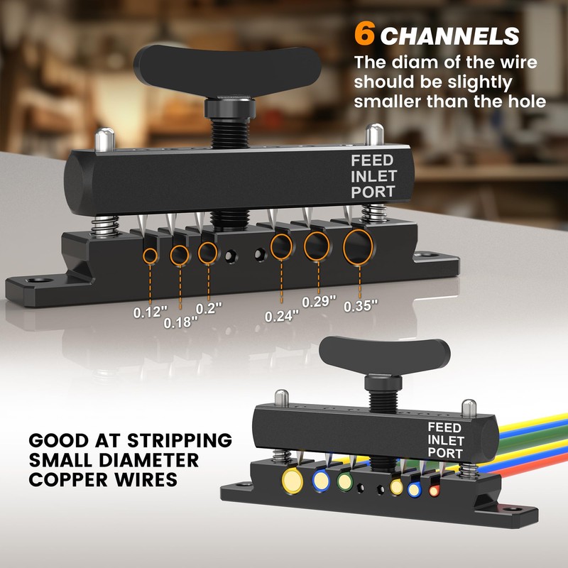 YehgoMade Adjustable & Portable Wire Stripper Machine – High-Efficiency Cable