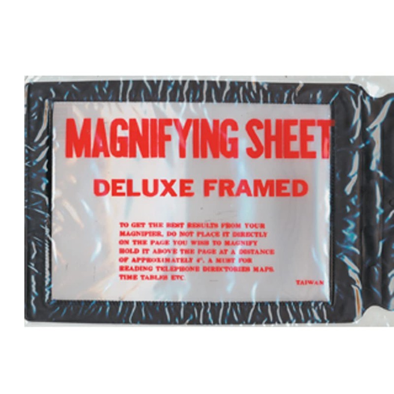 Complete Medical Magnifier Full Page Reading Fresnel with Border, 0.1