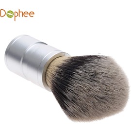 Dophee Men's Beard Brush, Shaving Brush, Facial Cleansing Brush, Gift for Barber, Facial Cleansing, Shaving, Foaming, Nylon, 2 Pieces