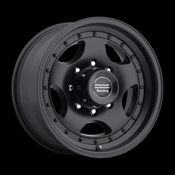 American Racing 15x7 -6 American Racing AR23 Satin Black Clearcoat
