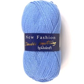 Woolcraft New Fashoin DK Knitting Yarn/Wool - 100g Double Knit Ball -78 Shades (Saxe - 240)