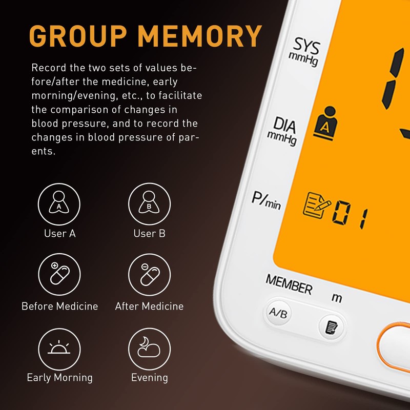 yuwell Upper Arm Blood Pressure Monitor | Medical Grade, BP