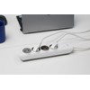 revolt Wall Power Strip: 3-Way Power Strip with USB-A and