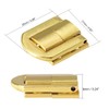 sourcing map Toggle Catch Lock, 25mm Retro Decorative Golden Hasp