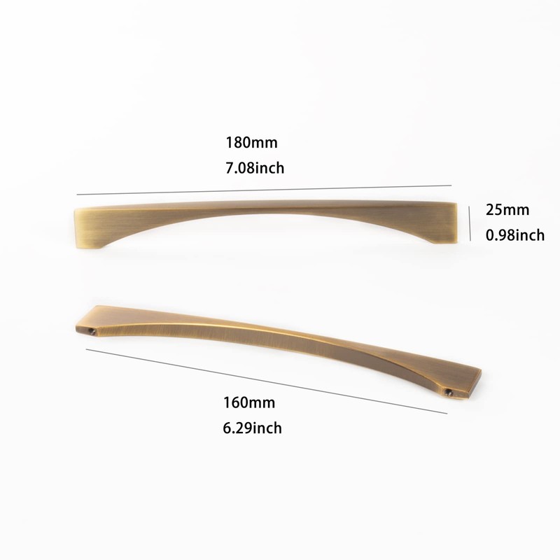 Guolich 2 Pcs Hole Centers 6.29 Inch(160mm) Kitchen Drawer Handle