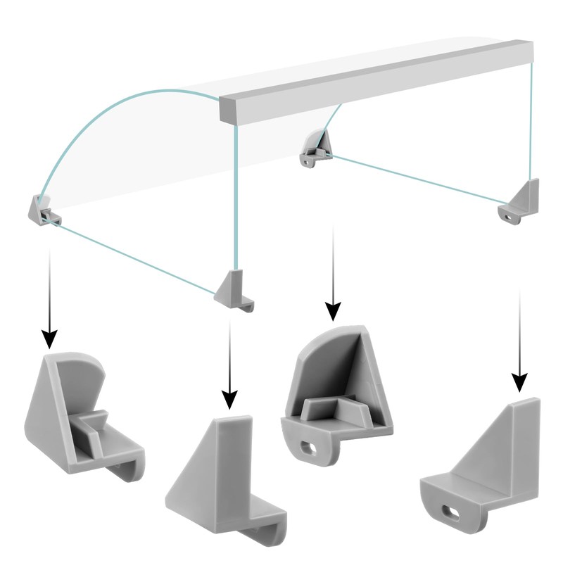 Chunful 4 Pack Replacement Bracket Clips for Hot Dog Roller