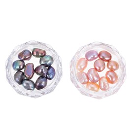 BIUDECO Nail Art Pearls 2 Pack Irregular Shape Pearl Manicure Decor DIY Manicure Charms Fake Nail Ornaments Manicure Accessories