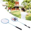 1 Pair Durable Sport Badminton Racket Aluminium Alloy Battledore With