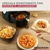 Fackelmann Vassoio di carta per friggitrice ad aria, carta per