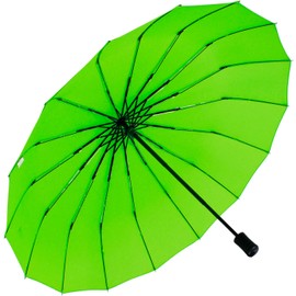 iX-brella Pocket Umbrella 16 Pieces with Hand Opener, Green, Pocket umbrella hand opener